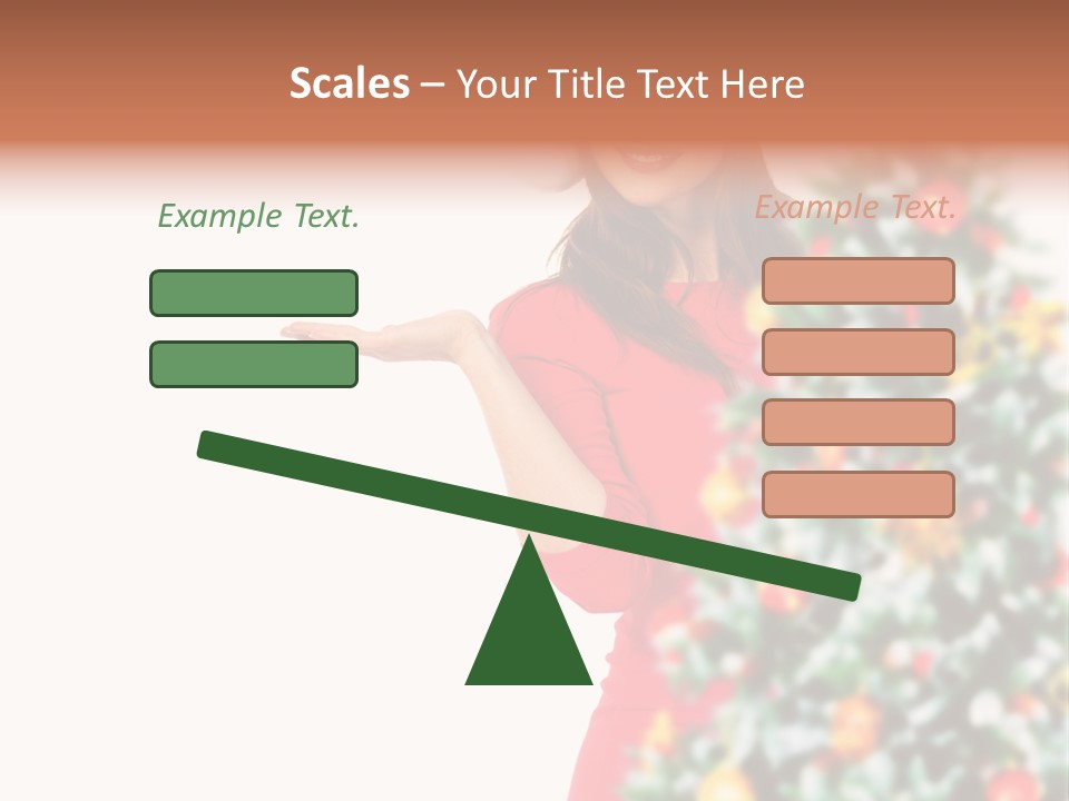 Woman Holiday Young PowerPoint Template