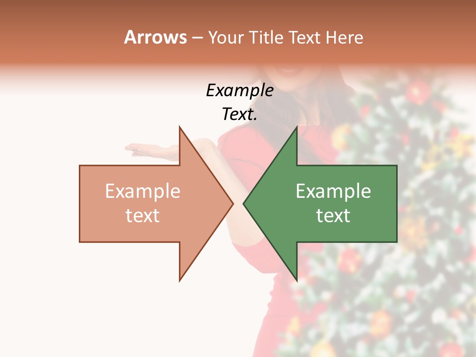 Woman Holiday Young PowerPoint Template