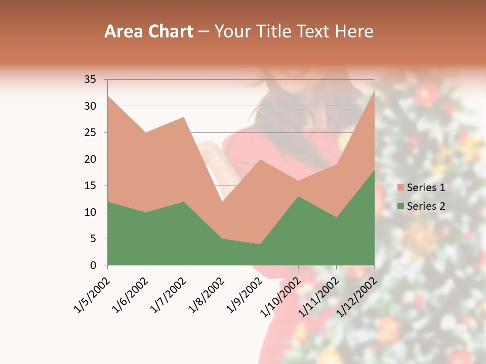 Woman Holiday Young PowerPoint Template