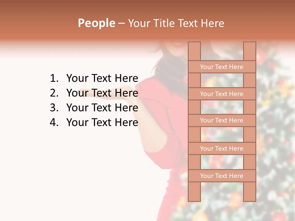 Woman Holiday Young PowerPoint Template