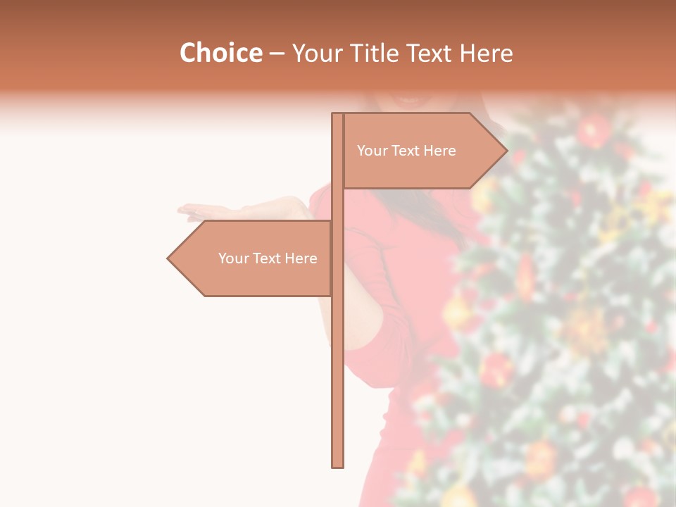 Woman Holiday Young PowerPoint Template