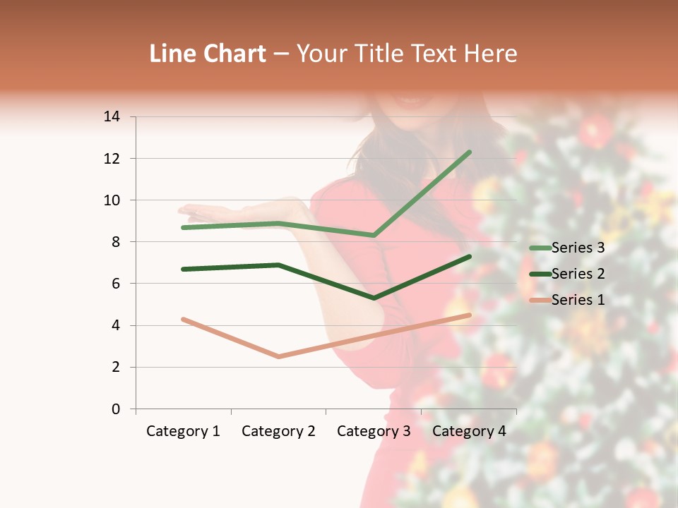 Woman Holiday Young PowerPoint Template