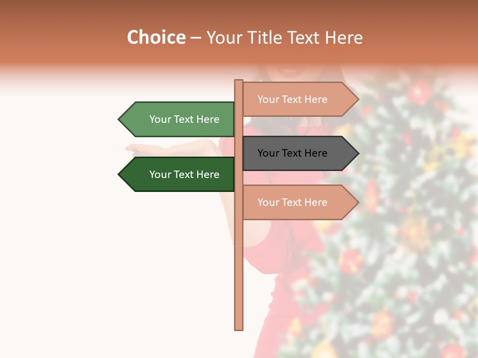 Woman Holiday Young PowerPoint Template