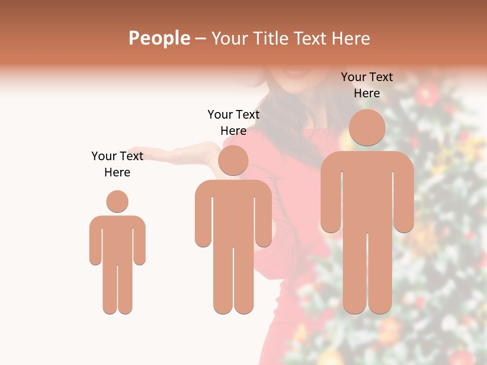 Woman Holiday Young PowerPoint Template