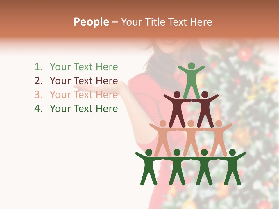 Woman Holiday Young PowerPoint Template