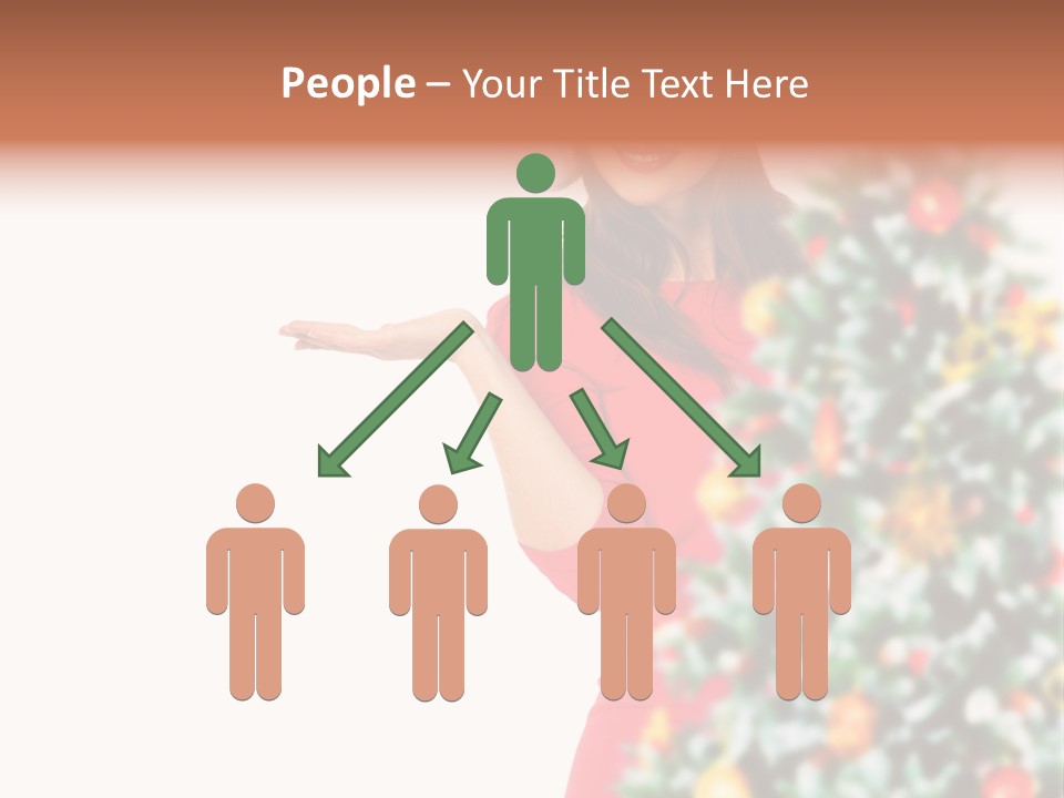 Woman Holiday Young PowerPoint Template