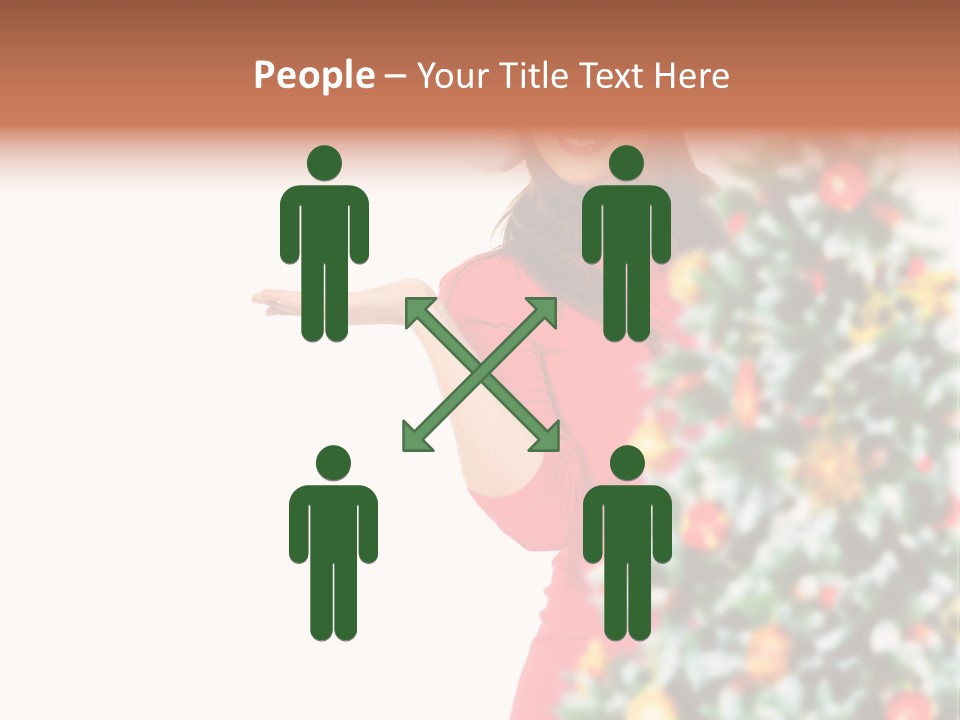 Woman Holiday Young PowerPoint Template