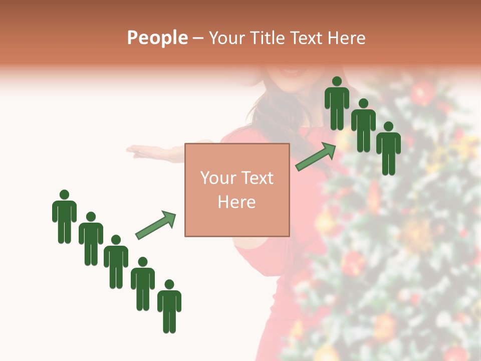 Woman Holiday Young PowerPoint Template