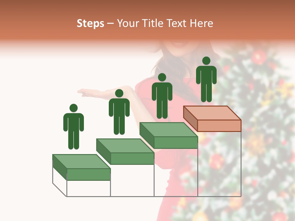 Woman Holiday Young PowerPoint Template