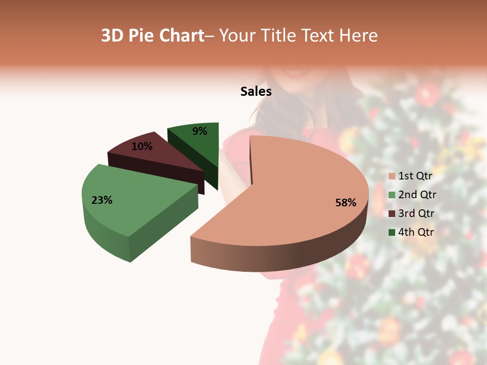 Woman Holiday Young PowerPoint Template