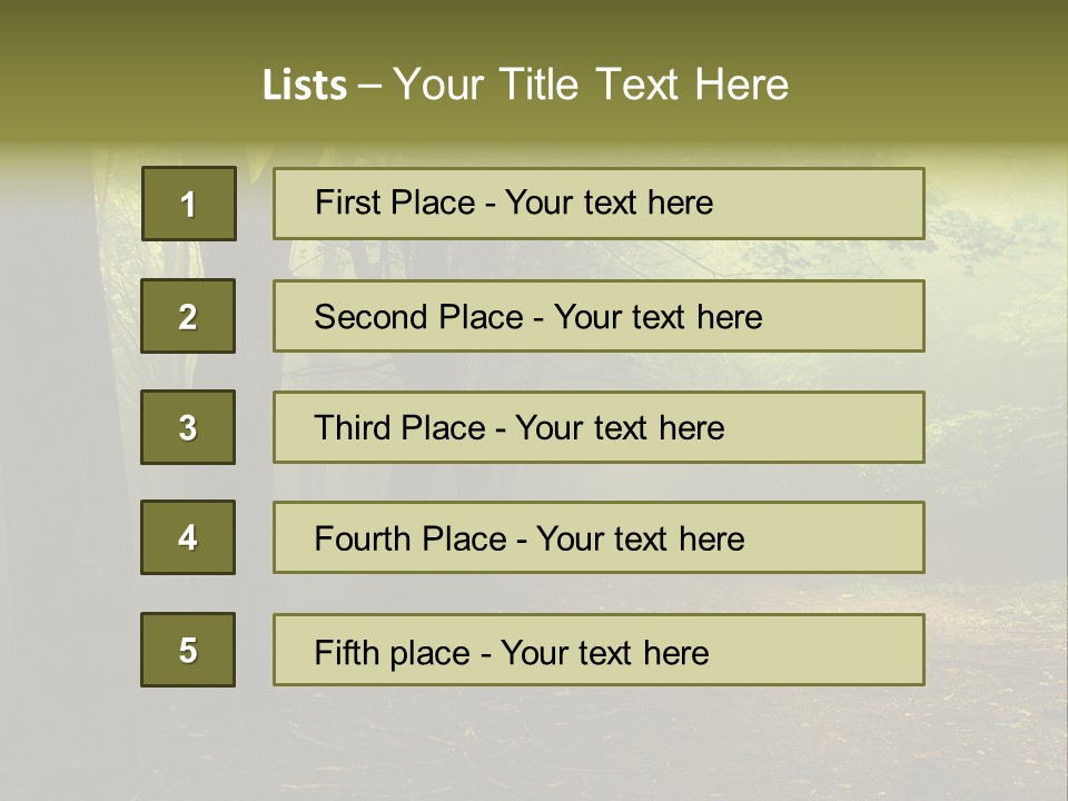 Nature Tree Wallpaper PowerPoint Template