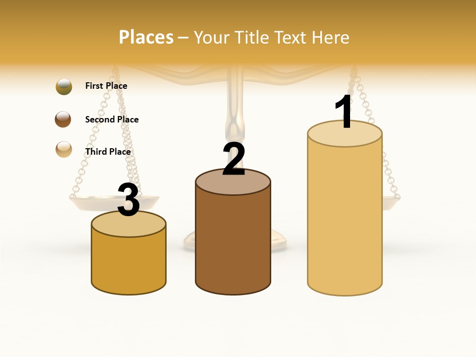 Justice Gold White PowerPoint Template