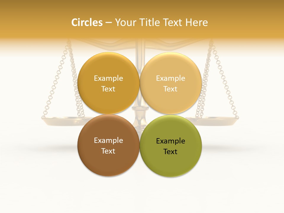 Justice Gold White PowerPoint Template