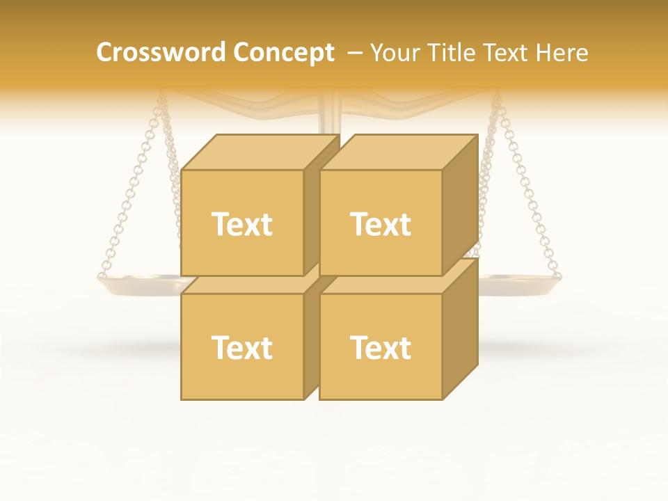 Justice Gold White PowerPoint Template
