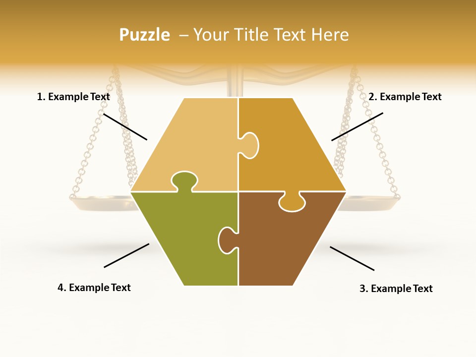 Justice Gold White PowerPoint Template