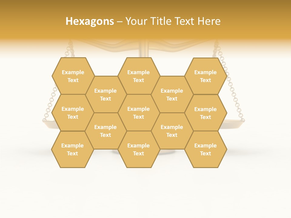 Justice Gold White PowerPoint Template