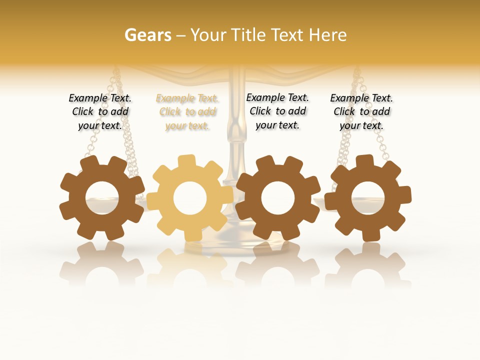 Justice Gold White PowerPoint Template
