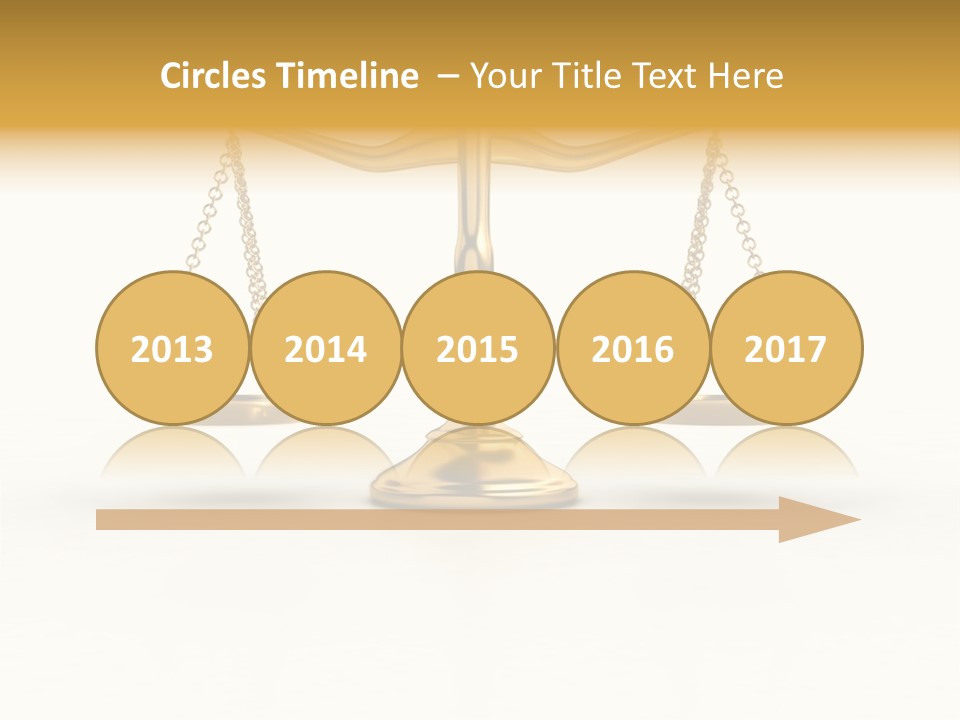 Justice Gold White PowerPoint Template