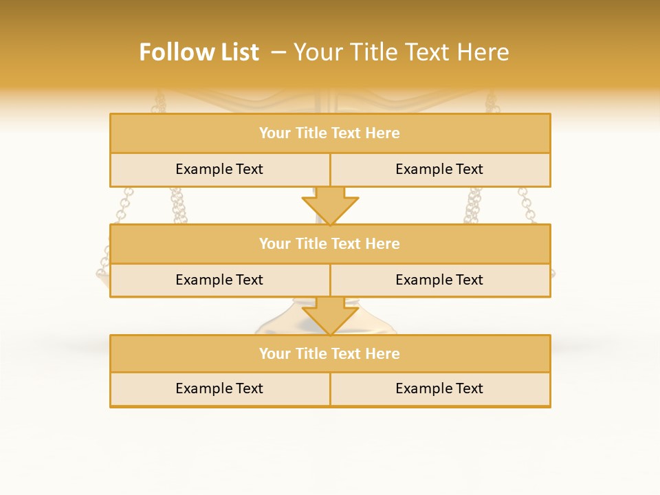 Justice Gold White PowerPoint Template