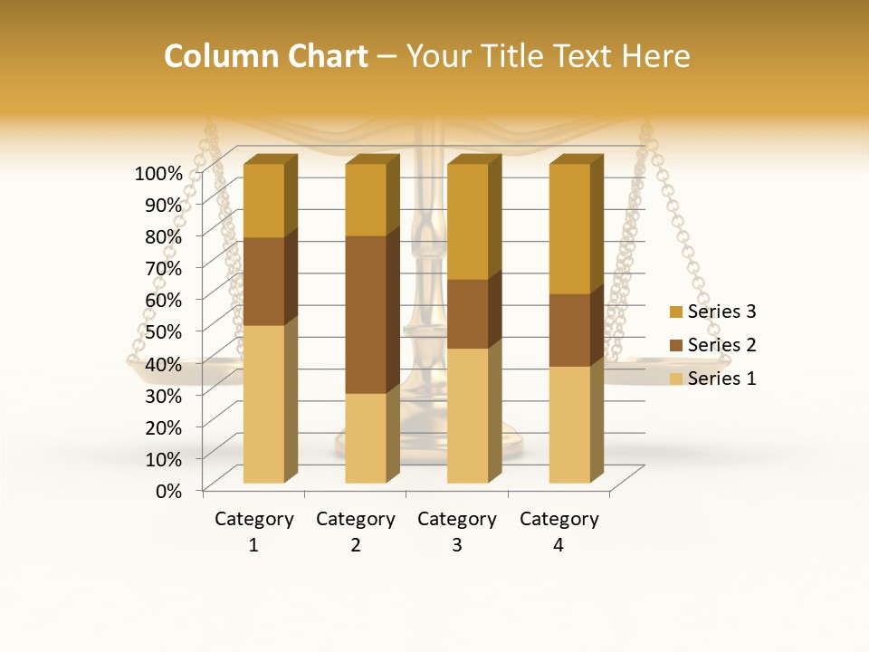 Justice Gold White PowerPoint Template