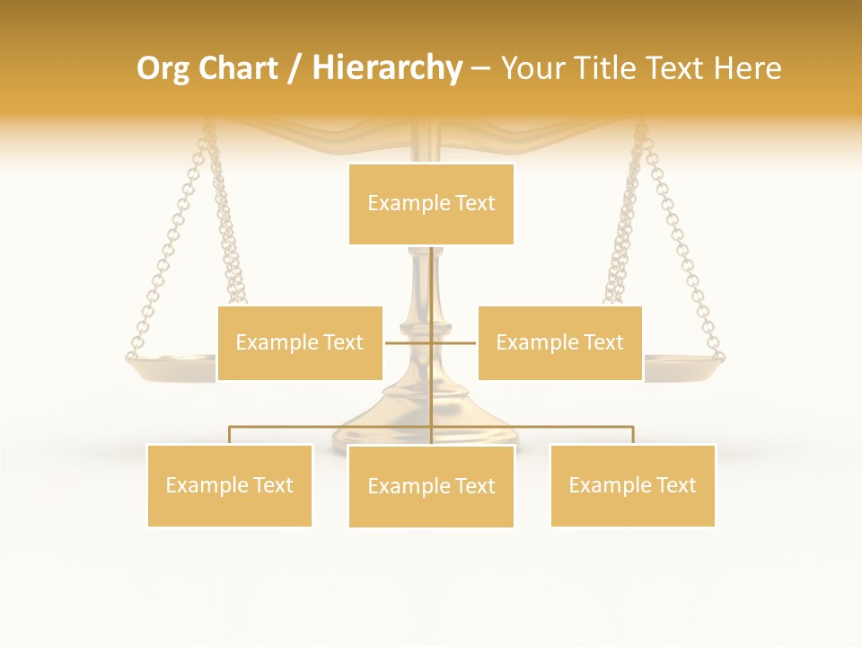 Justice Gold White PowerPoint Template