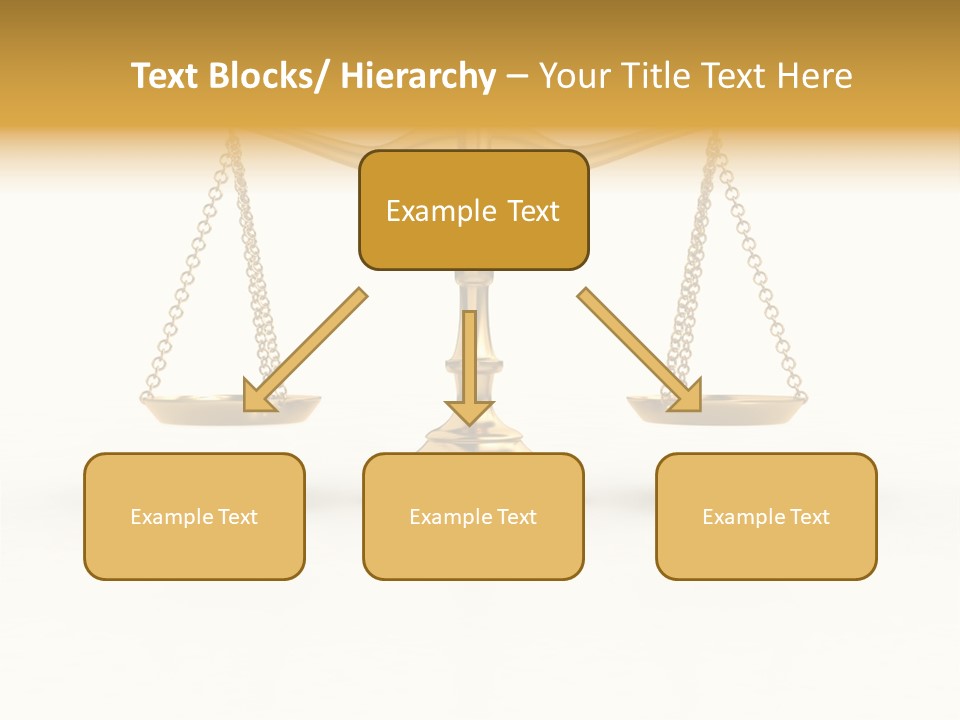 Justice Gold White PowerPoint Template