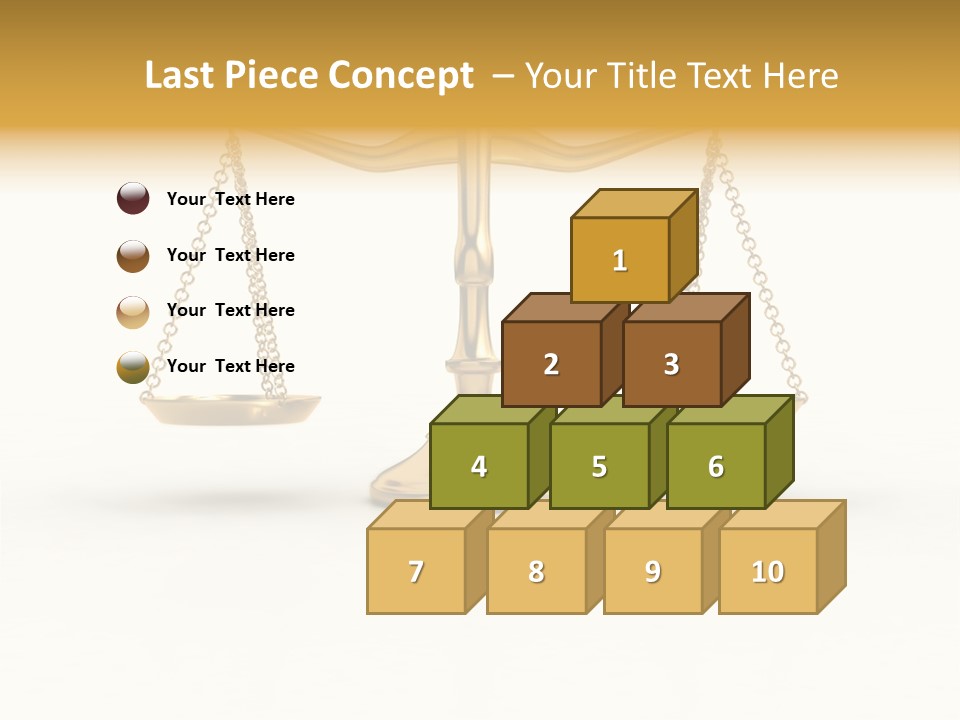 Justice Gold White PowerPoint Template