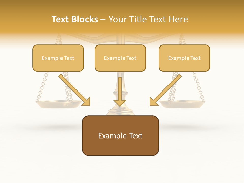 Justice Gold White PowerPoint Template