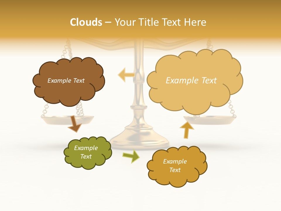 Justice Gold White PowerPoint Template