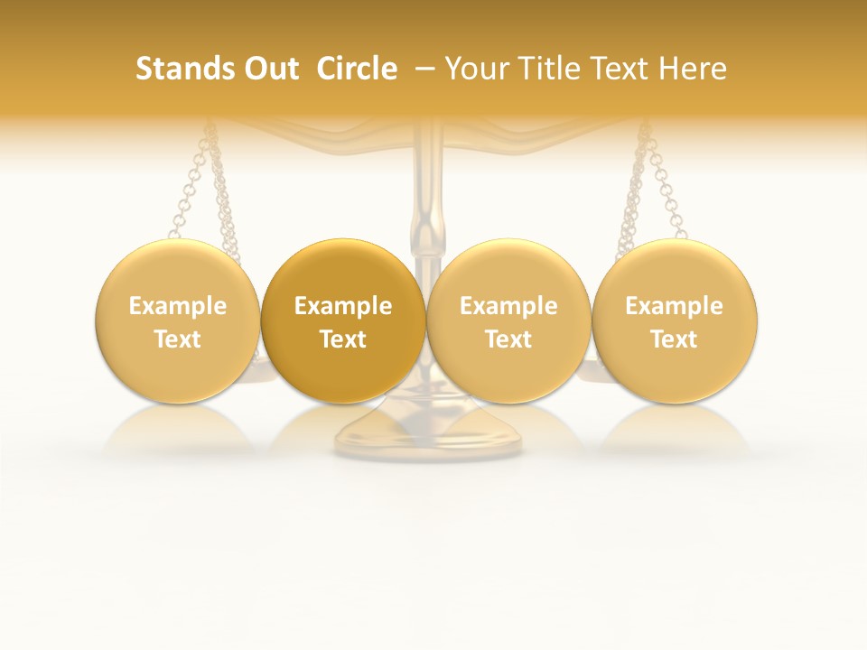 Justice Gold White PowerPoint Template