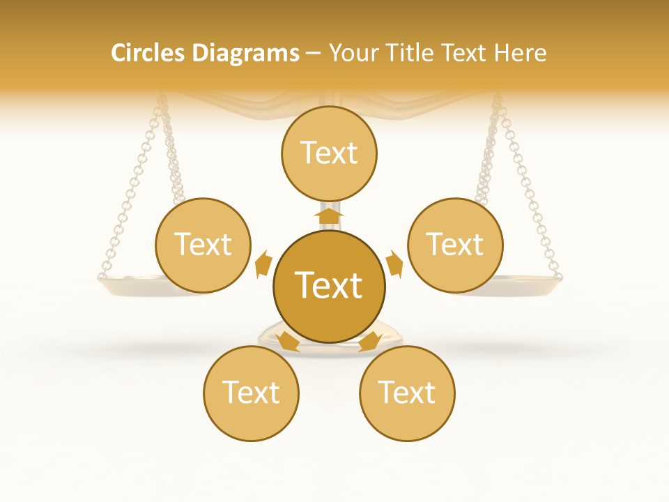Justice Gold White PowerPoint Template