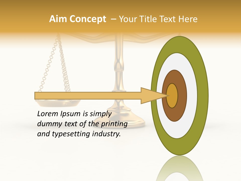 Justice Gold White PowerPoint Template