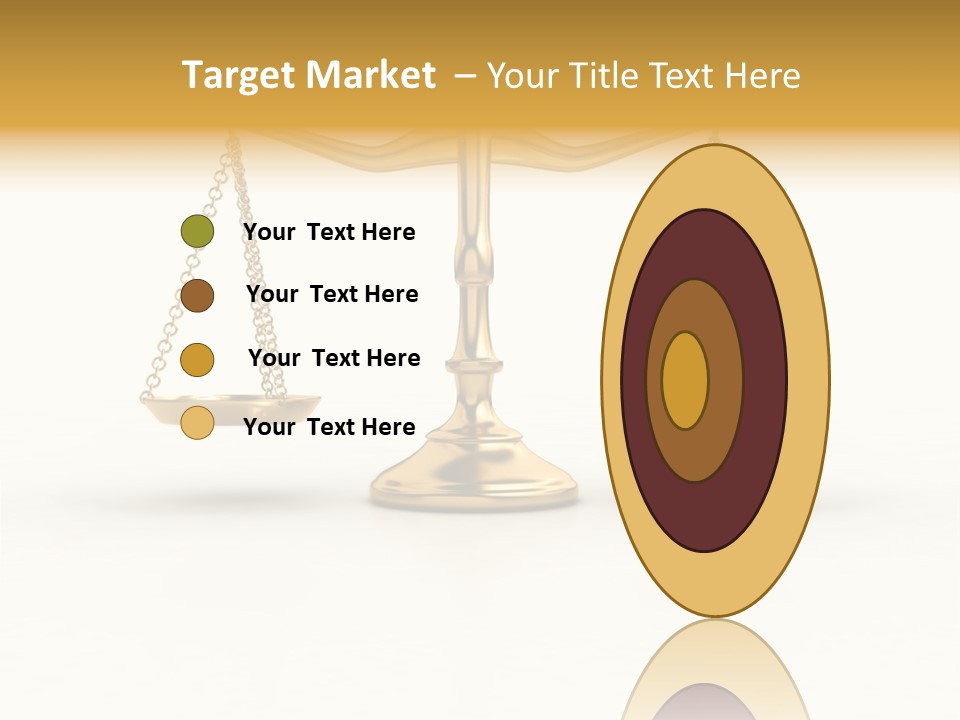 Justice Gold White PowerPoint Template
