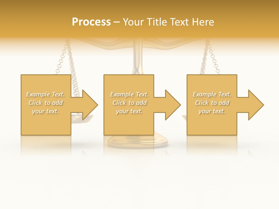 Justice Gold White PowerPoint Template