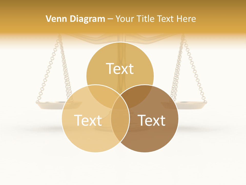 Justice Gold White PowerPoint Template