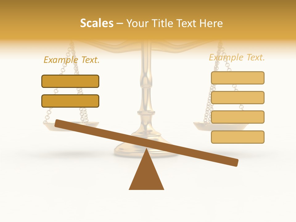 Justice Gold White PowerPoint Template