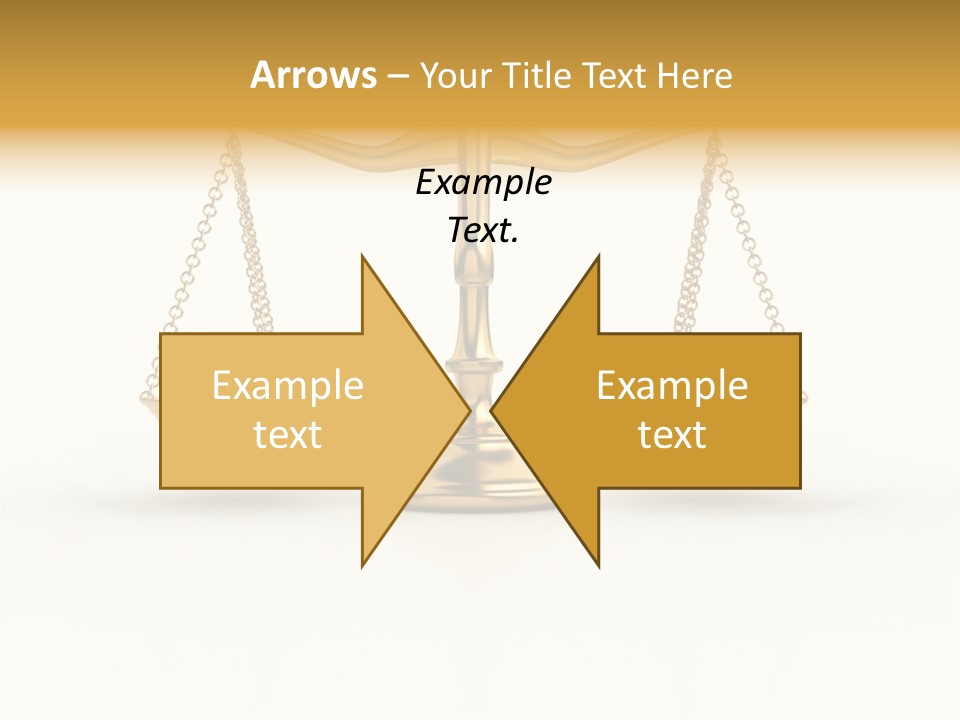 Justice Gold White PowerPoint Template