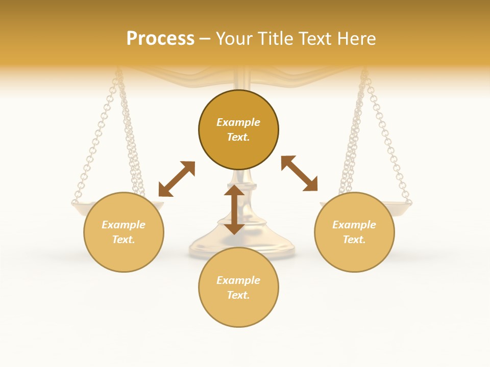 Justice Gold White PowerPoint Template