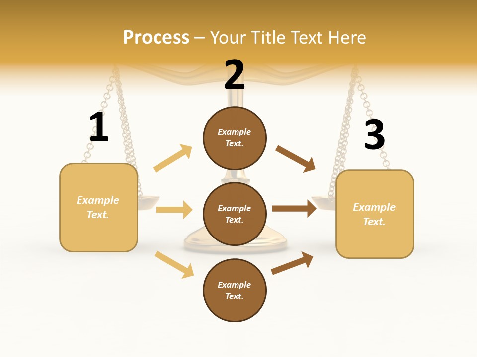 Justice Gold White PowerPoint Template