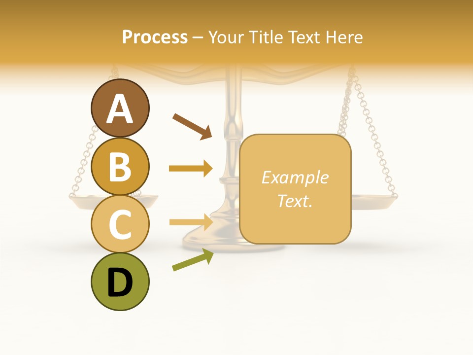 Justice Gold White PowerPoint Template