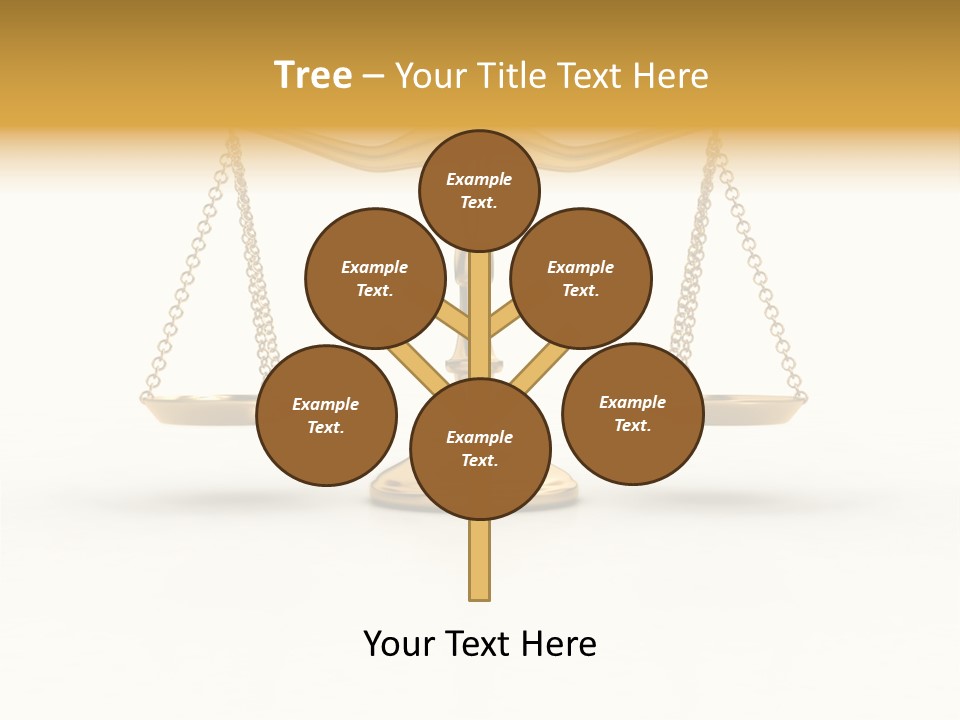 Justice Gold White PowerPoint Template