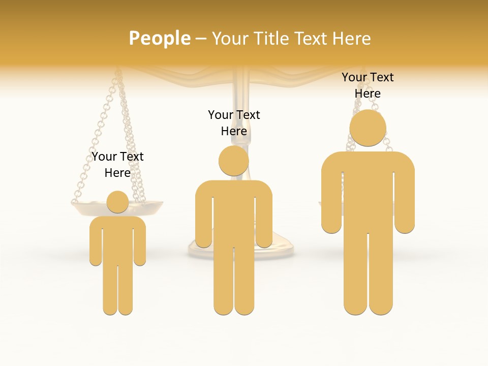 Justice Gold White PowerPoint Template