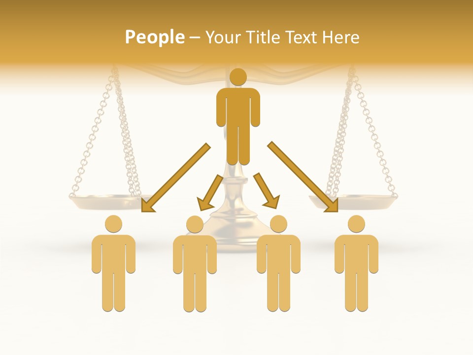 Justice Gold White PowerPoint Template
