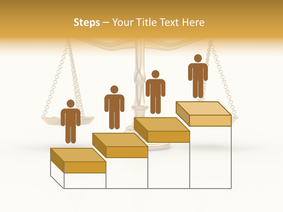 Justice Gold White PowerPoint Template