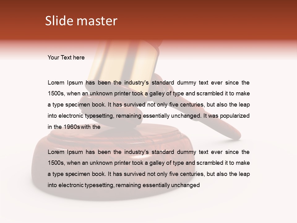 Authority Sentence Render PowerPoint Template