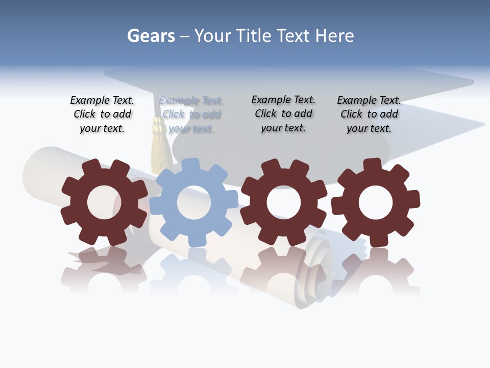 School Accredit Diploma PowerPoint Template