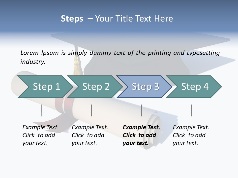 School Accredit Diploma PowerPoint Template