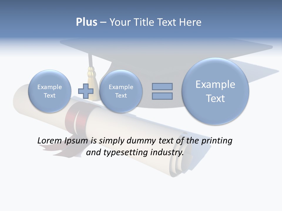School Accredit Diploma PowerPoint Template
