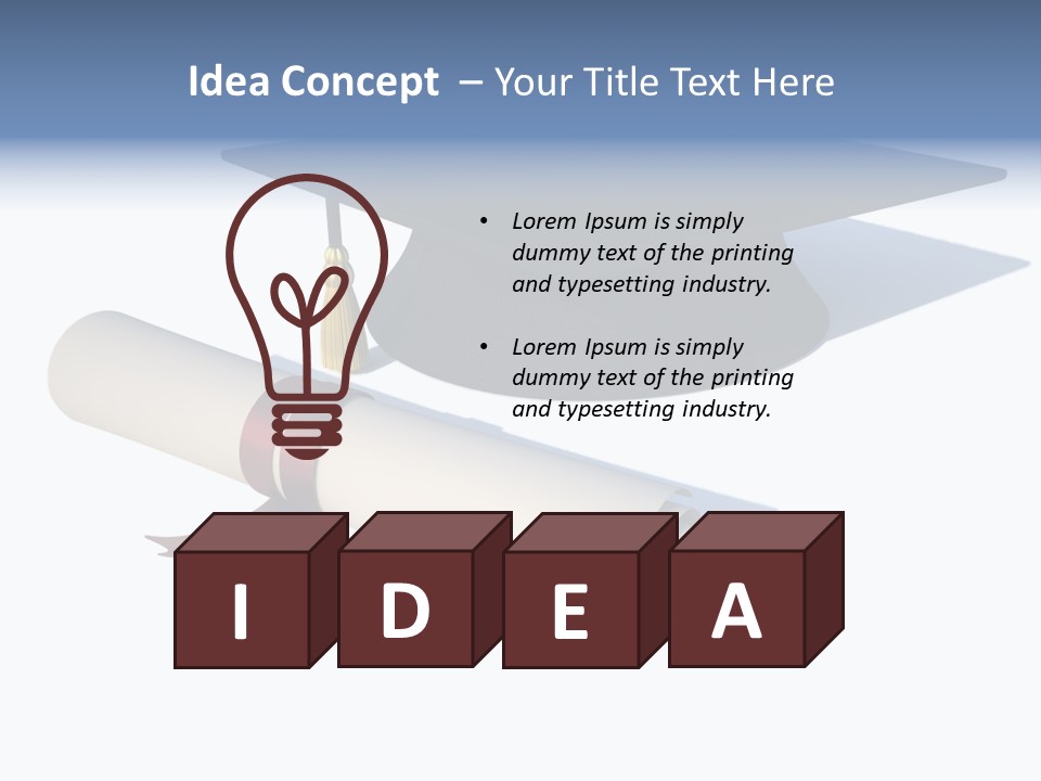 School Accredit Diploma PowerPoint Template