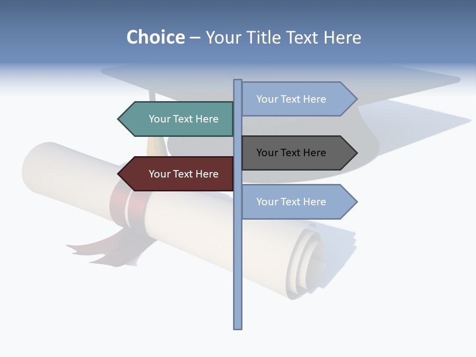 School Accredit Diploma PowerPoint Template
